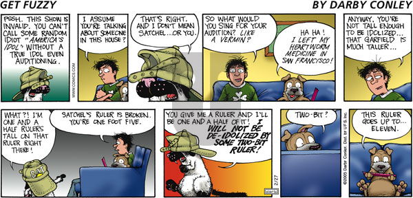 Get Fuzzy on Sunday February 27, 2005 Comic Strip
