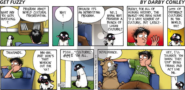 Get Fuzzy on Sunday September 16, 2007 Comic Strip