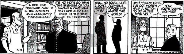Alley Oop on Tuesday April 17, 1956 Comic Strip