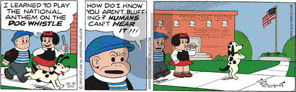 Nancy on Monday January 30, 2012 Comic Strip