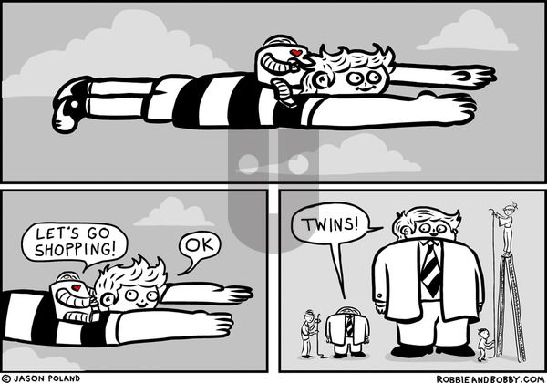 Robbie and Bobby on Tuesday April 1, 2025 Comic Strip