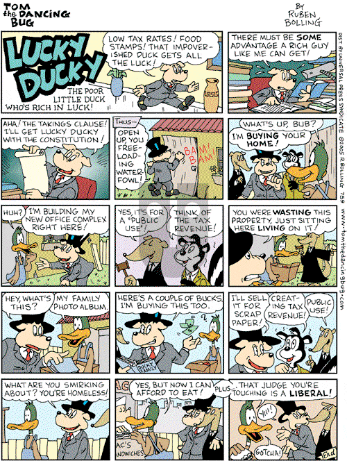 Tom the Dancing Bug on Saturday July 16, 2005 Comic Strip