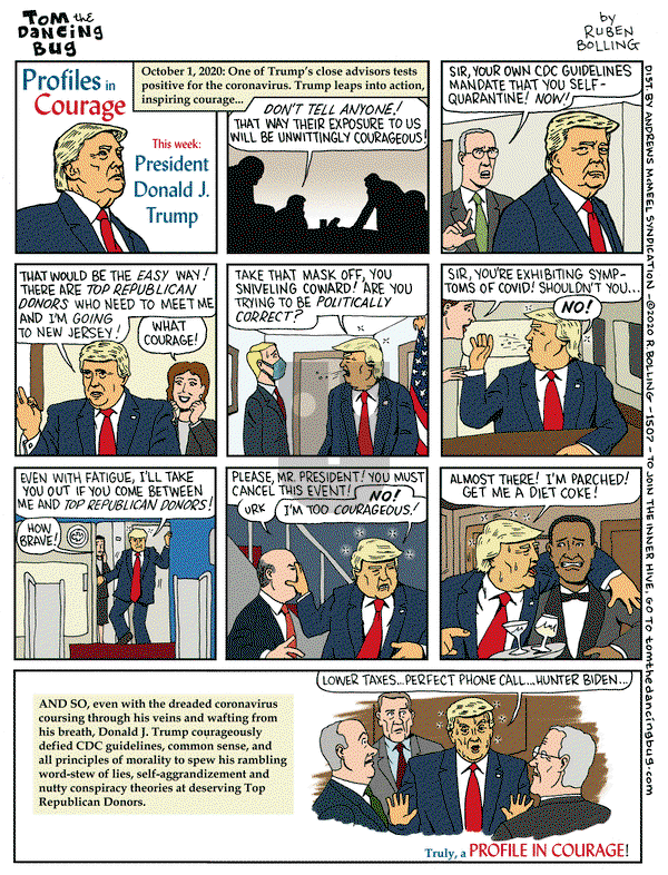 Tom the Dancing Bug on Friday October 9, 2020 Comic Strip