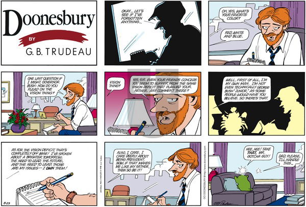 Doonesbury on Sunday August 23, 1998 Comic Strip