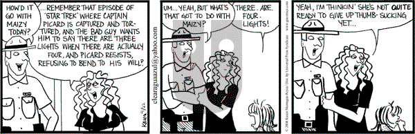 Clear Blue Water on Tuesday April 22, 2008 Comic Strip
