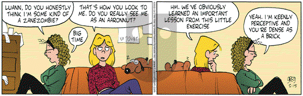 Luann on Thursday May 15, 2003 Comic Strip