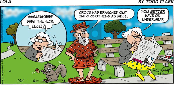 Lola on Sunday September 16, 2012 Comic Strip