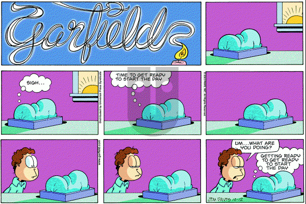 Garfield - Sunday October 12, 2003 Comic Strip