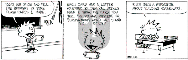 Calvin and Hobbes - Thursday May 25, 2023 Comic Strip