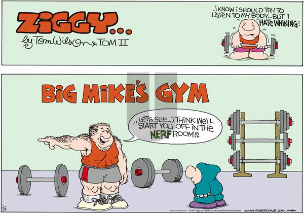 Ziggy on Saturday April 7, 2001 Comic Strip