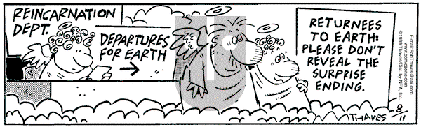 Frank and Ernest on Wednesday August 11, 1999 Comic Strip