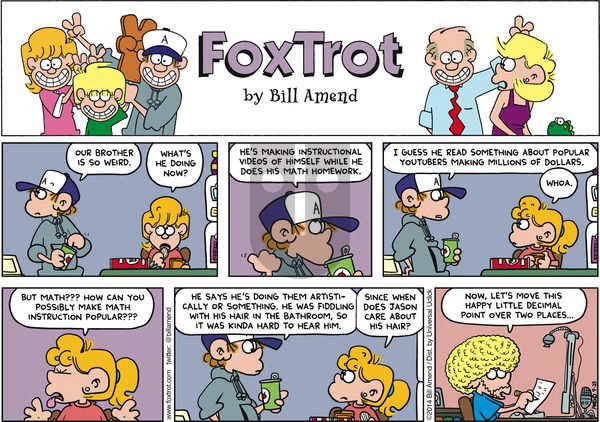 FoxTrot on Sunday September 28, 2014 Comic Strip