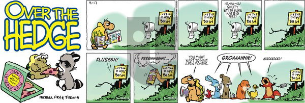 Over the Hedge on Sunday September 17, 2017 Comic Strip