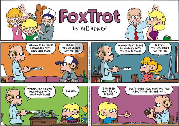 FoxTrot on Sunday December 28, 2014 Comic Strip