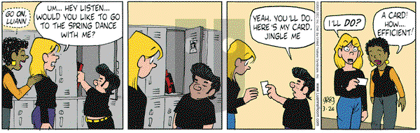 Luann on Saturday March 26, 2005 Comic Strip
