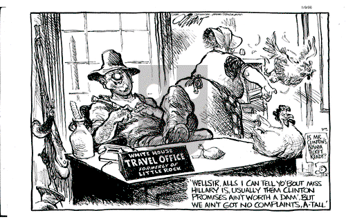 Pat Oliphant on Tuesday January 9, 1996 Comic Strip