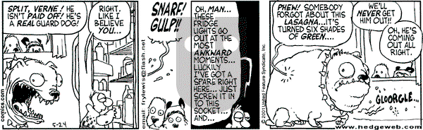 Over the Hedge on Thursday May 24, 2001 Comic Strip