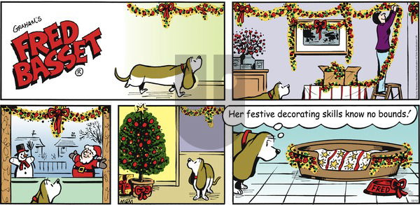 Fred Basset on Sunday December 10, 2017 Comic Strip