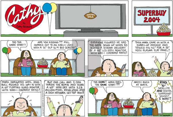 Cathy Classics on Sunday February 1, 2004 Comic Strip