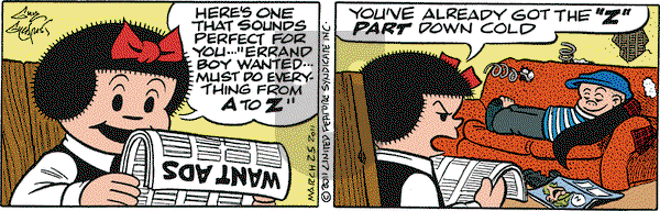 Nancy on Friday March 25, 2011 Comic Strip