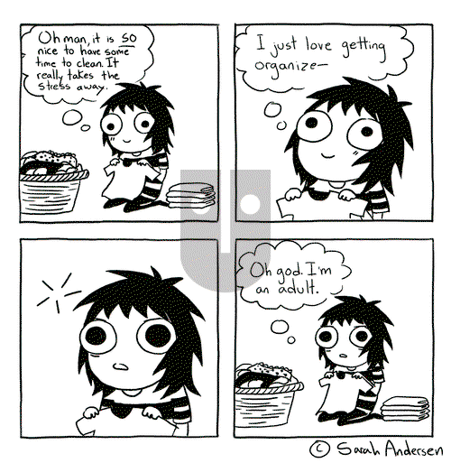 Sarah's Scribbles - Saturday April 25, 2015 Comic Strip