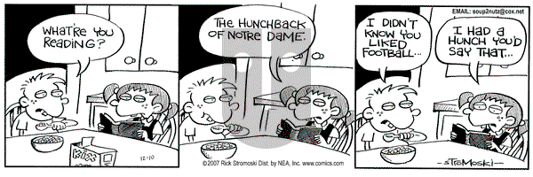 Soup to Nutz - Old on Monday December 10, 2007 Comic Strip