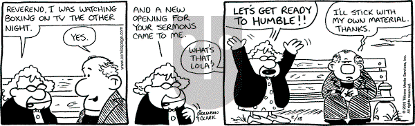 Lola on Tuesday February 18, 2003 Comic Strip