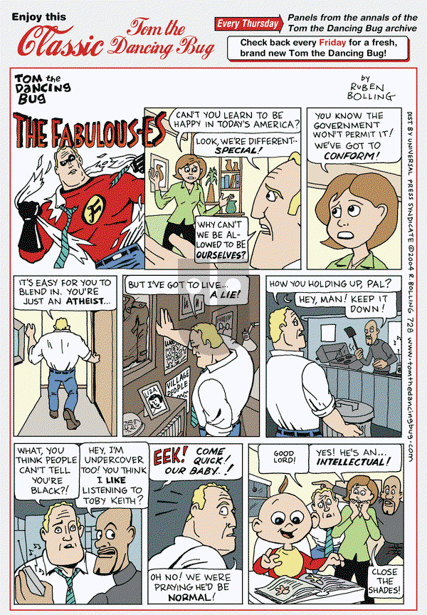 Tom the Dancing Bug on Thursday April 11, 2013 Comic Strip