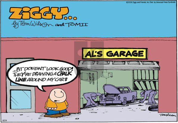 Ziggy on Sunday August 24, 2008 Comic Strip