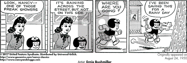 Nancy Classics on Thursday August 24, 2017 Comic Strip
