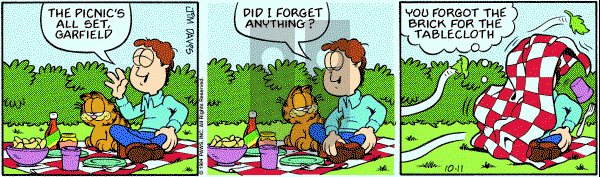 Garfield on Thursday October 11, 1984 Comic Strip