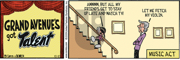 Grand Avenue on Monday October 12, 2009 Comic Strip