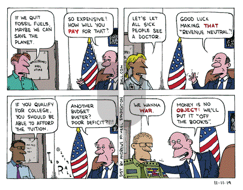 Ted Rall on Monday November 11, 2019 Comic Strip