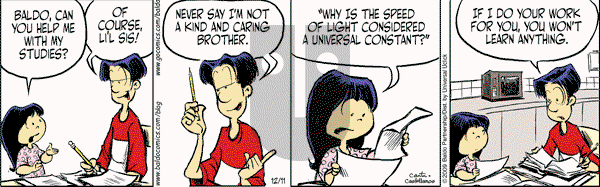 Baldo - Friday December 11, 2009 Comic Strip