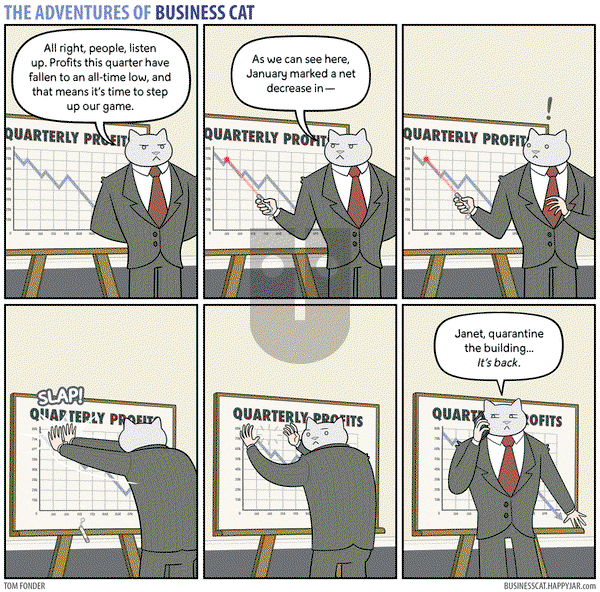 The Adventures of Business Cat on Monday January 18, 2016 Comic Strip