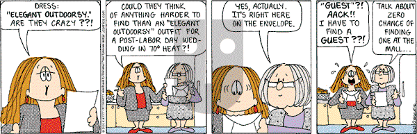 Cathy Classics - Thursday August 23, 2001 Comic Strip