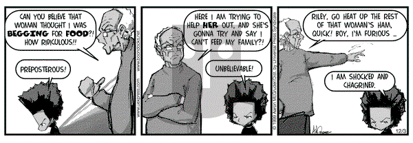The Boondocks on Friday December 3, 1999 Comic Strip