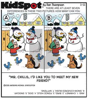 KidSpot on Saturday January 11, 2025 Comic Strip