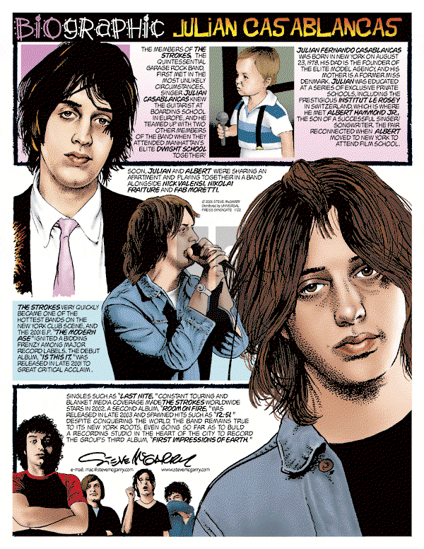 Biographic on Sunday January 22, 2006 Comic Strip
