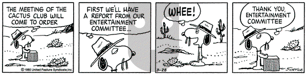 Peanuts on Thursday March 28, 1985 Comic Strip