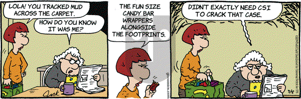 Lola on Saturday March 8, 2014 Comic Strip