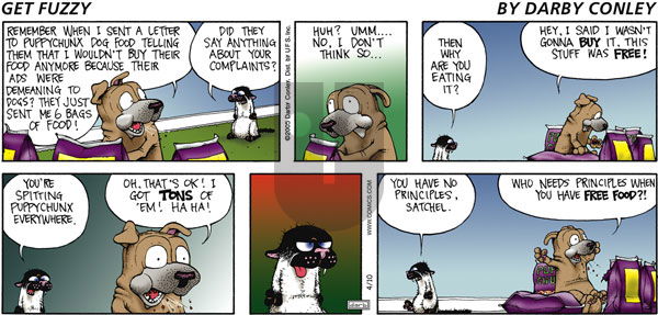 Get Fuzzy on Sunday April 10, 2005 Comic Strip