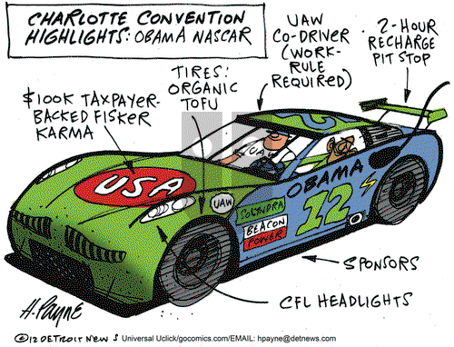 Henry Payne on Monday September 10, 2012 Comic Strip