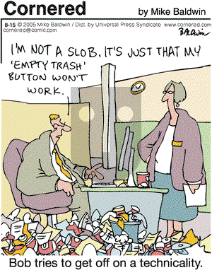 Cornered on Monday August 15, 2005 Comic Strip