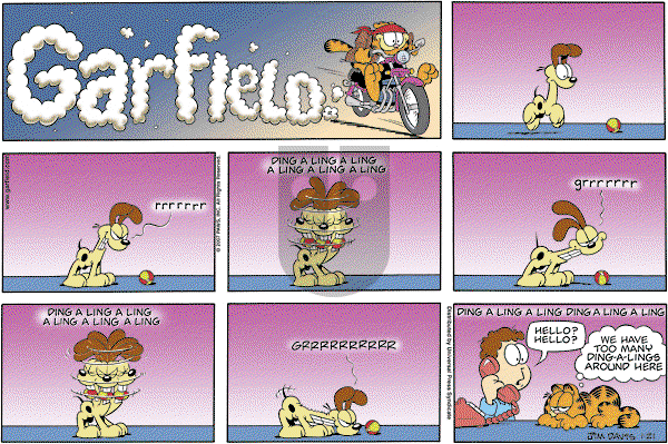 Garfield on Sunday January 21, 2007 Comic Strip