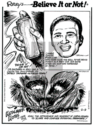 Ripley's Believe It or Not on Friday February 9, 2007 Comic Strip