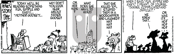 Over the Hedge on Monday June 14, 2004 Comic Strip