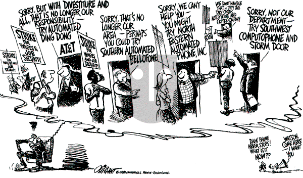 Pat Oliphant - Tuesday August 9, 1983 Comic Strip