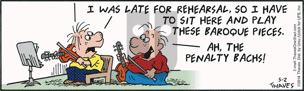 Frank and Ernest on Friday May 2, 2014 Comic Strip