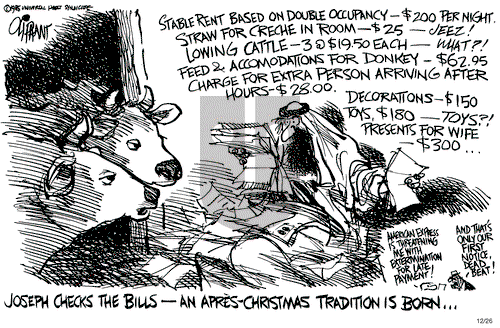 Pat Oliphant on Thursday December 26, 1985 Comic Strip